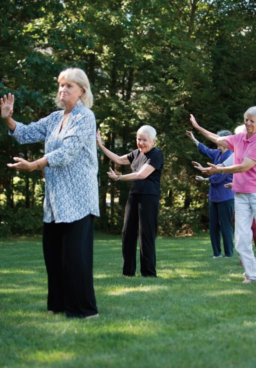 Group activities at Thornton Oaks Retirement Community